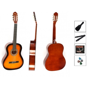 Sidney 4/4 Klasik Gitar Seti (Gitar-Kılıf-Tel-Askı-Pena)